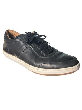 Piloti Men's Sneaker Sz 9.5 Avenue Black Leather Casual Lace-Up